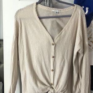 Thermal Waffle Knit Long Sleeve